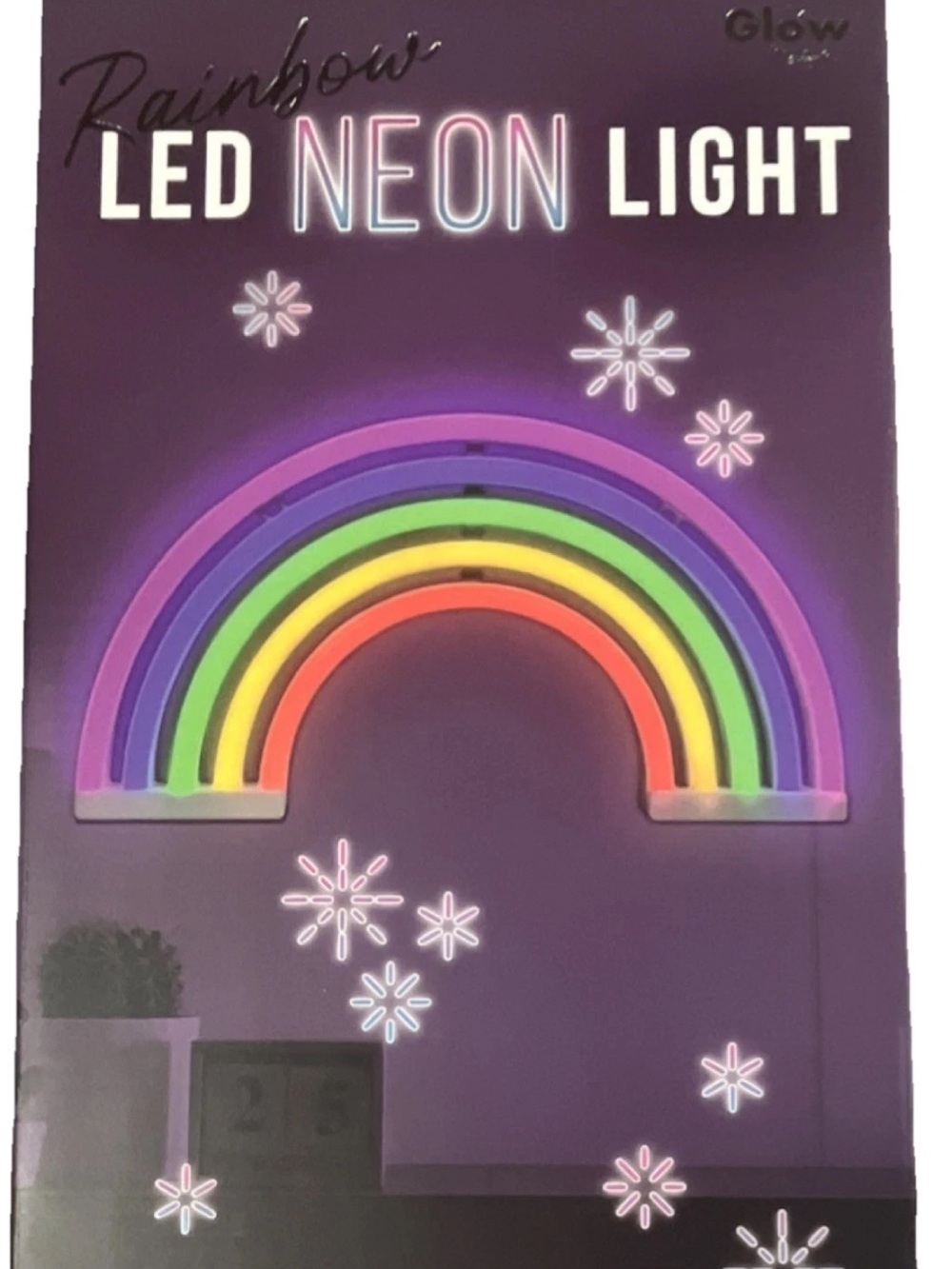 GLO jeans Rainbow LED Neon Light - Purple, Blue, Green, Yellow, Orange, Red